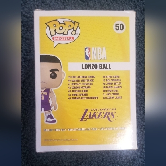 Funko Pop LA Lakers Basketball Series #50. 2018 Release. - Picture 3 of 6